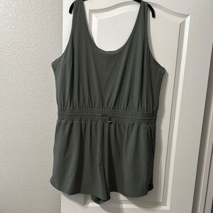 Abercrombie and fitch olive traveller romper XXL tall